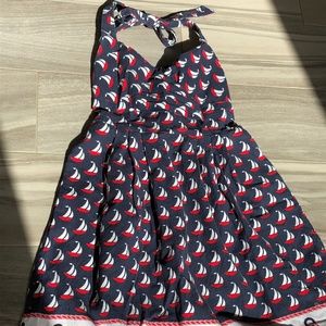 Anthropology Nautical Halter Dress